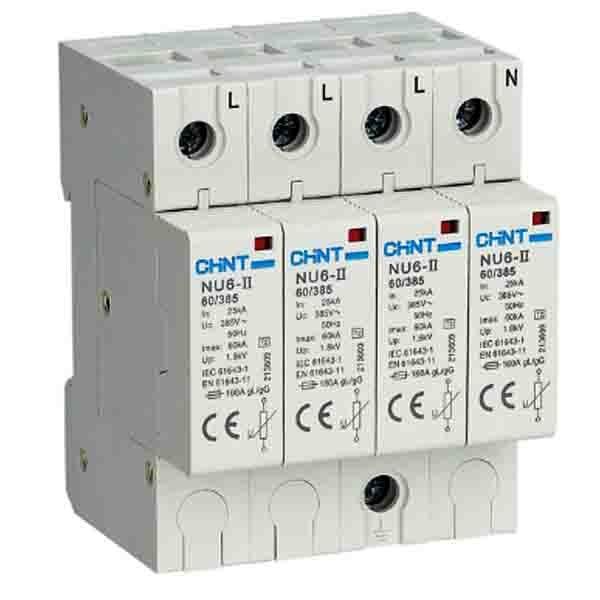 CHINT NU6-II/NXU-I+II, AC Surge Arrester 2P/4P in Pakistan - 4 Pole / 100kA
