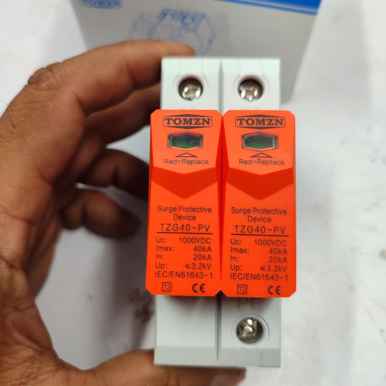 Tomzn SPD 20KA~40KA House Surge Protector Protective Low-voltage Arrester Device in Pakistan thumbnail 2