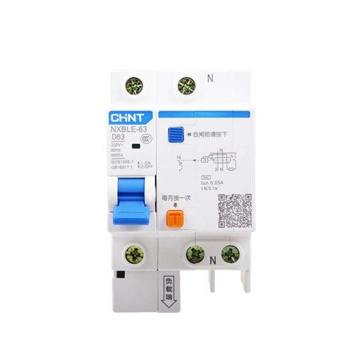NXBLE-63 1P+N Residual Current Operated Circuit Breaker CHINT RCBO in Pakistan - 1P+N / 25A/300mA
