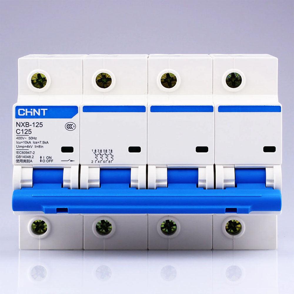 CHNT CHINT NXB-125 4P Miniature Circuit breaker MCB in Pakistan - 4P / 125A