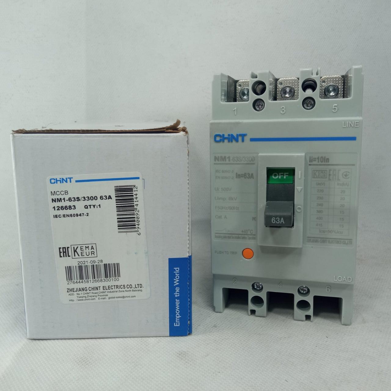 CHINT Molded Case Circuit Breaker NM1-63S 3 Pole MCCB in Pakistan - 32A
