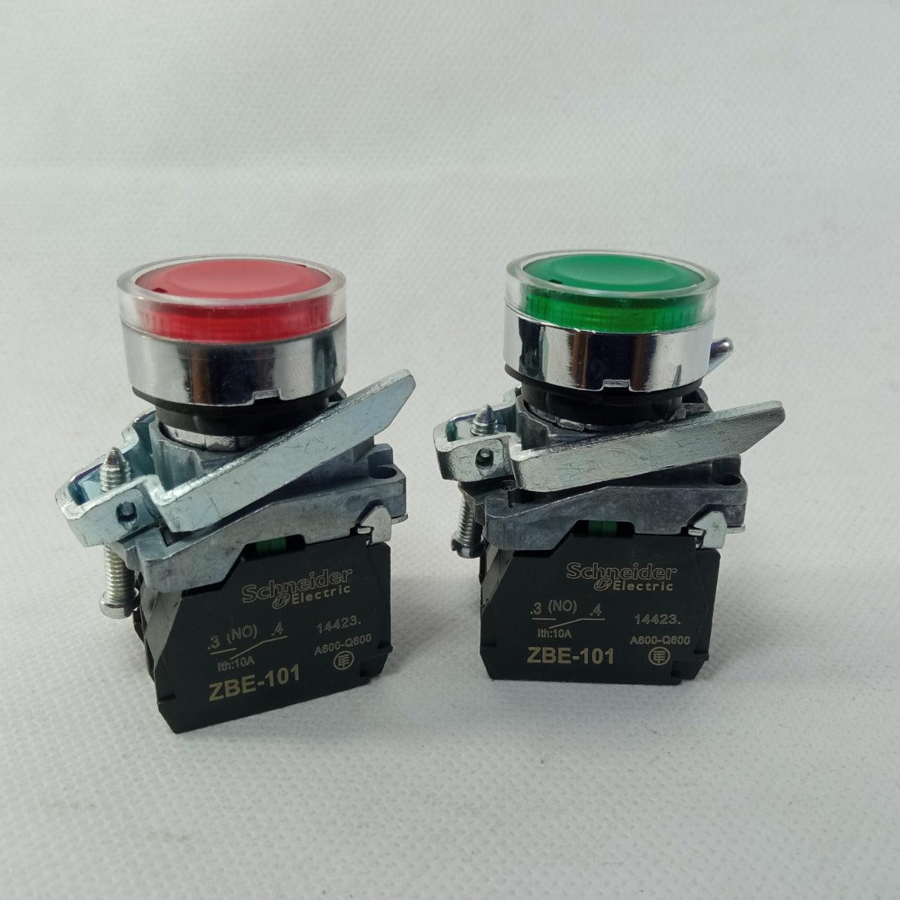 Schneider Push Button 24v Light in Pakistan - Green
