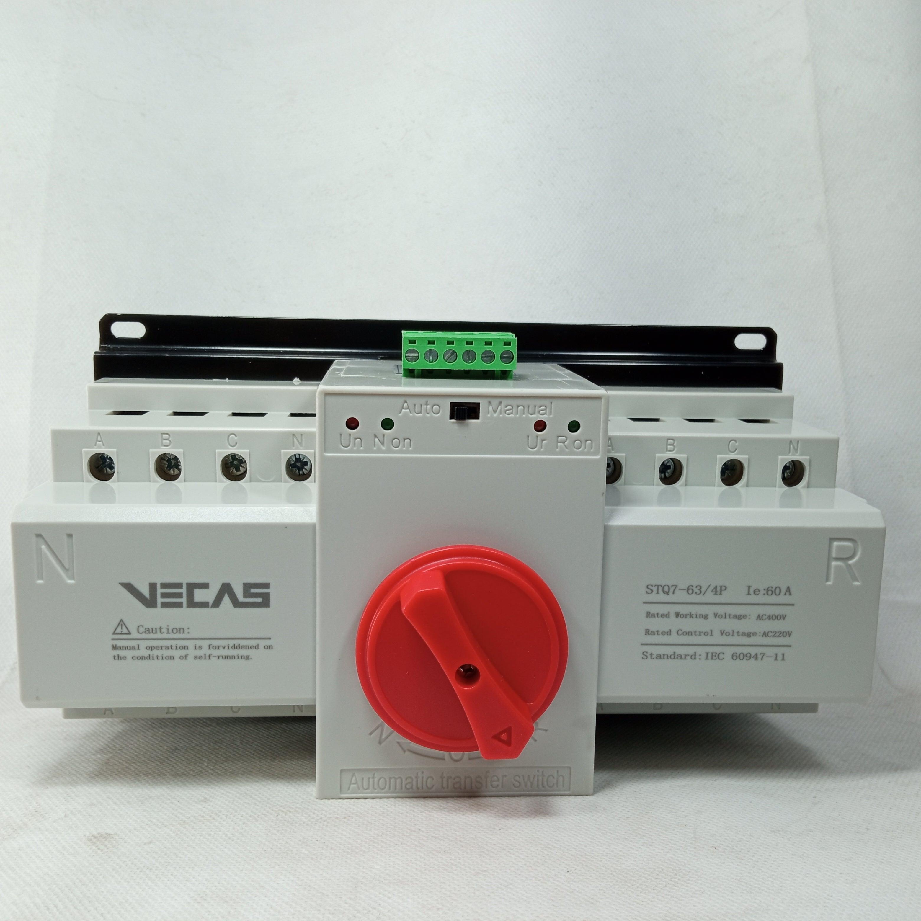 ATS SWITCH Automatic Transfer Switch VECAS STQ7 in Pakistan - 2P / 63A thumbnail 2