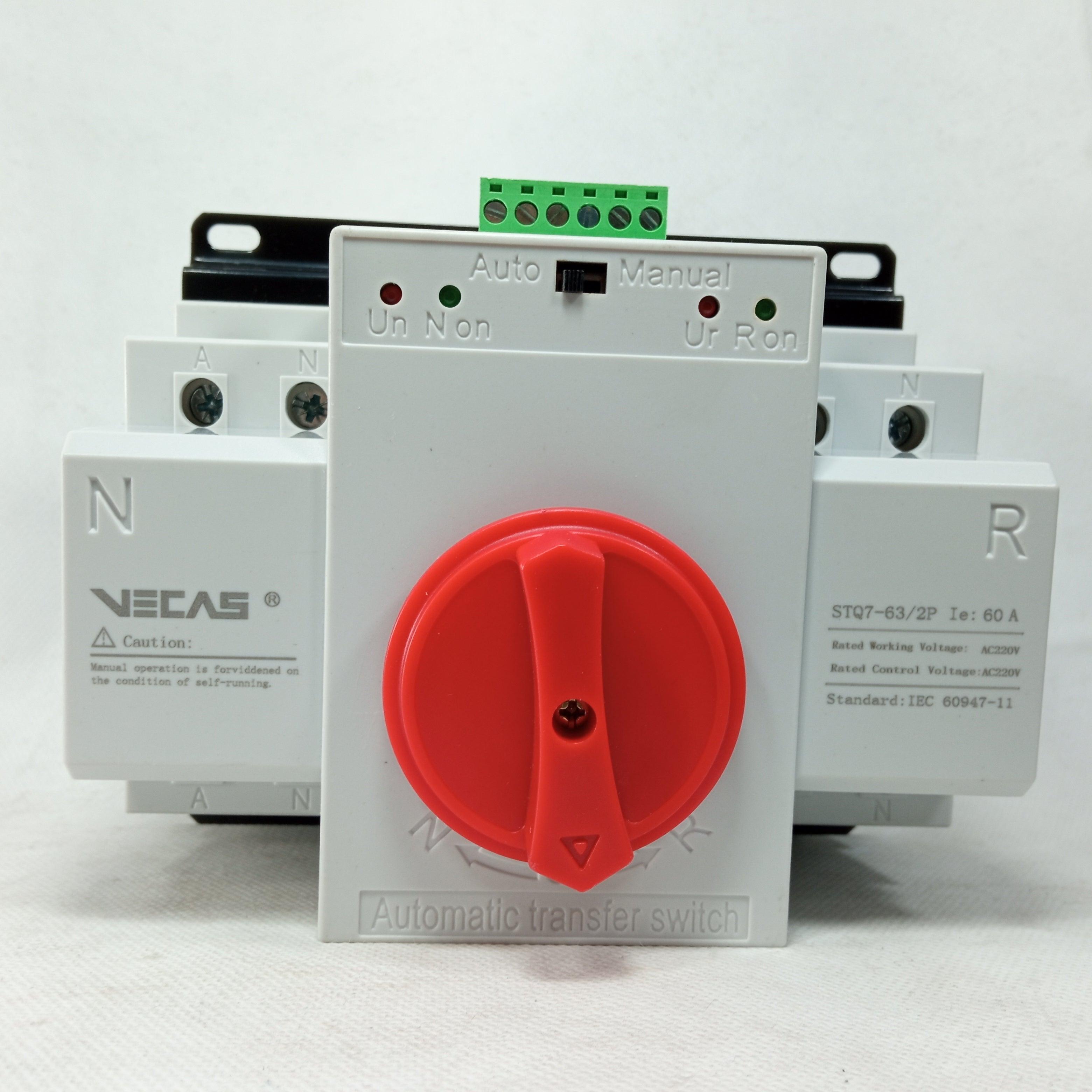 ATS SWITCH Automatic Transfer Switch VECAS STQ7 in Pakistan - 4P / 63A thumbnail 4