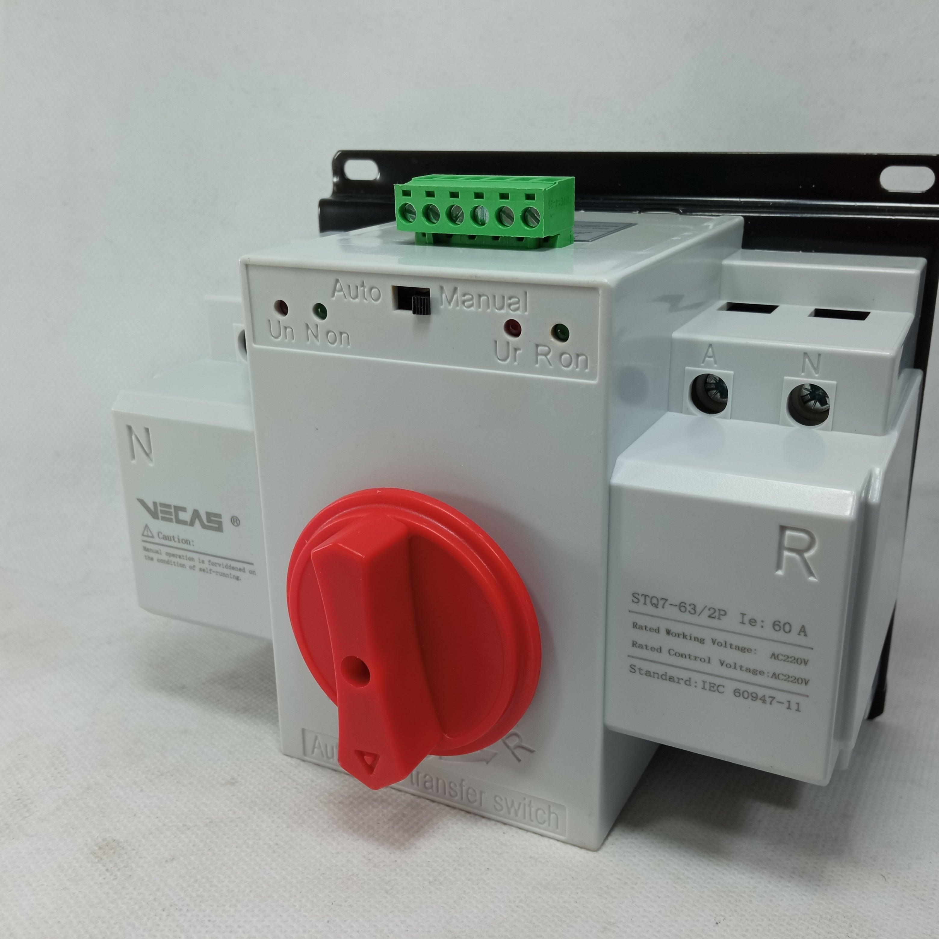 ATS SWITCH Automatic Transfer Switch VECAS STQ7 in Pakistan - 4P / 63A thumbnail 5