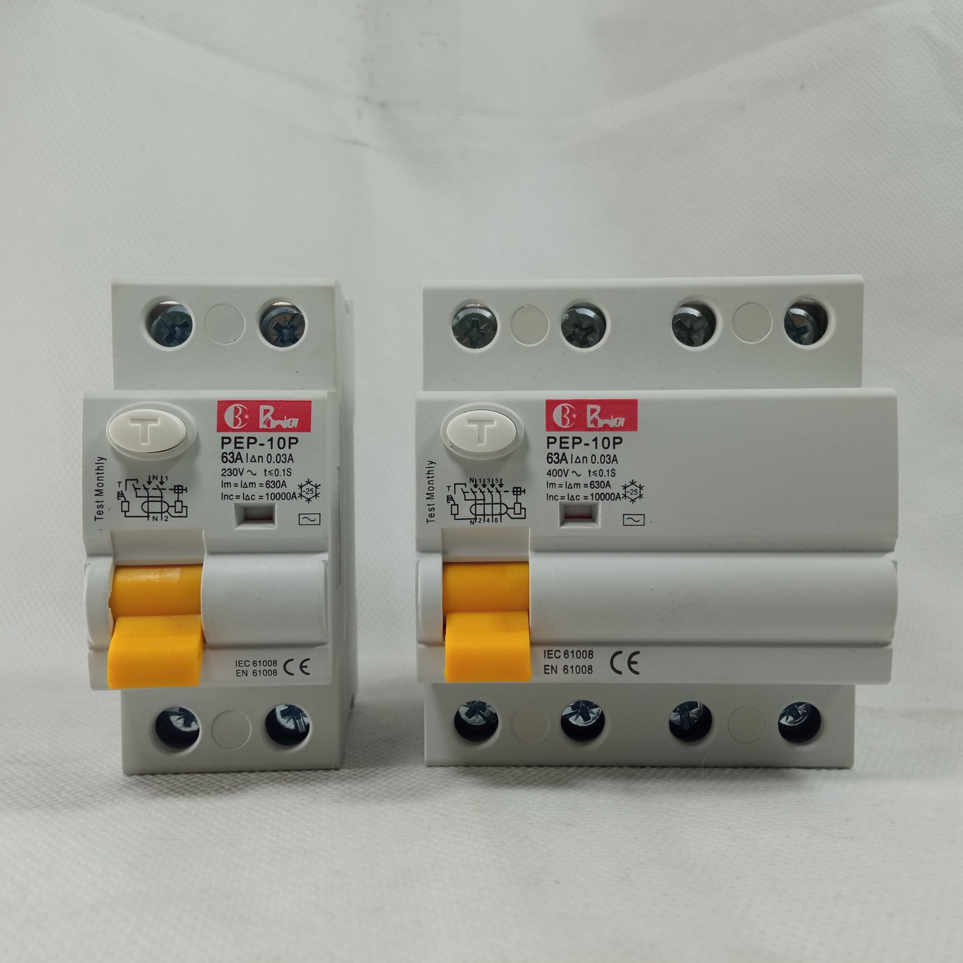 RCCB Earth Leakage Circuit Breaker BONEEGA in Pakistan - 2P / 63A thumbnail 6