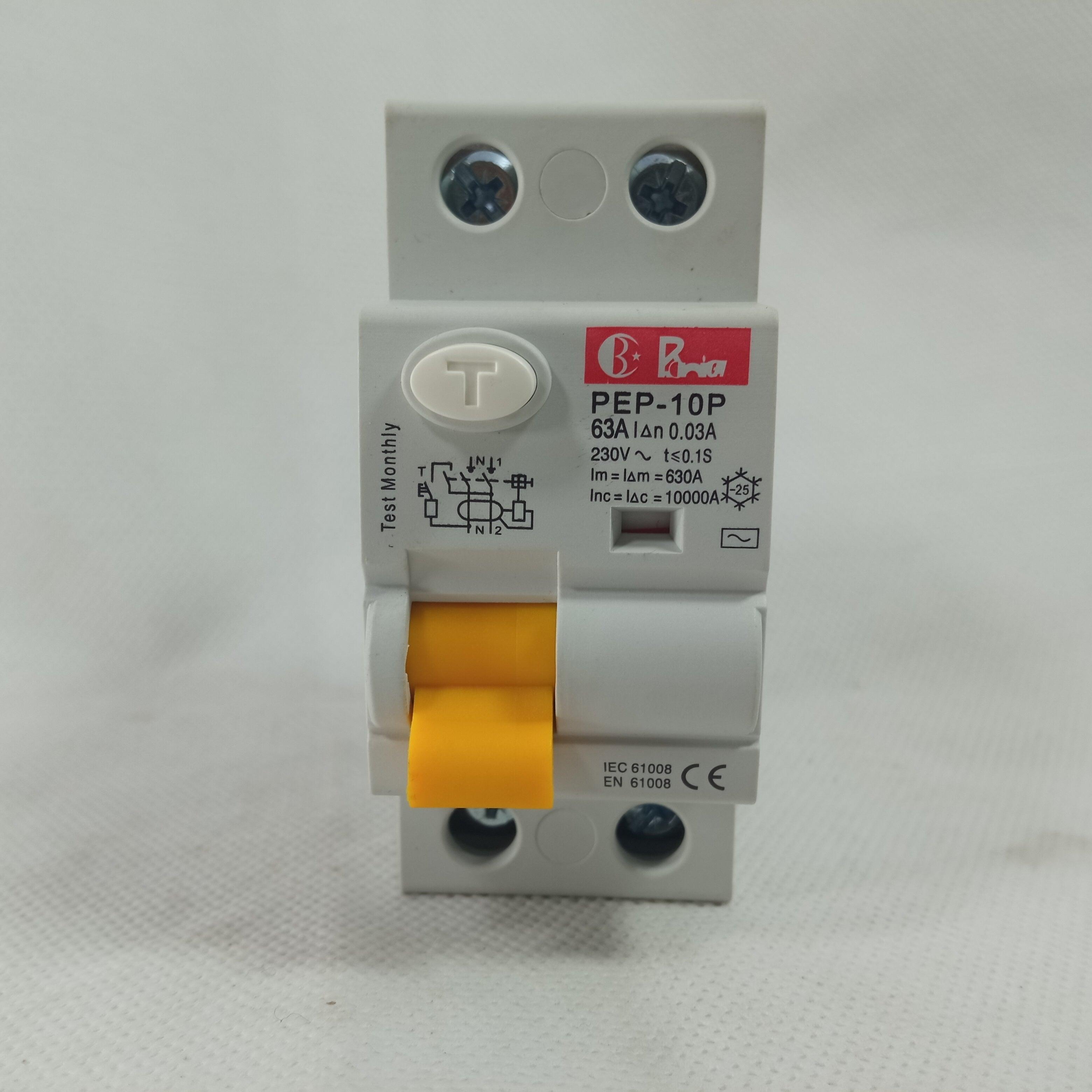 RCCB Earth Leakage Circuit Breaker BONEEGA in Pakistan - 2P / 63A thumbnail 7