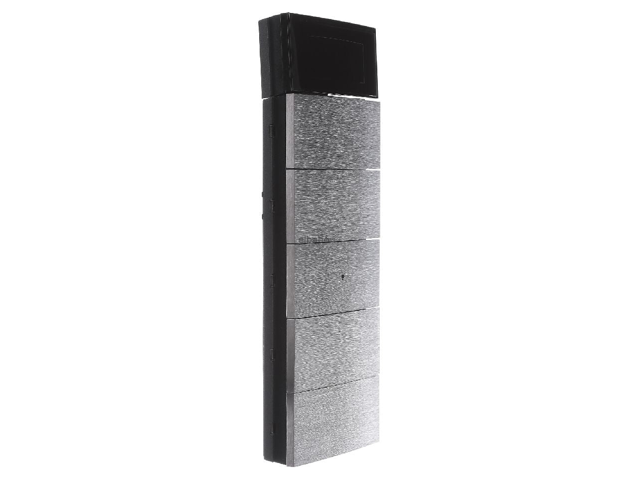 Hager 75665593 B.IQ Push Button 5 Gang with Thermostat Stainless Steel in Pakistan thumbnail 2