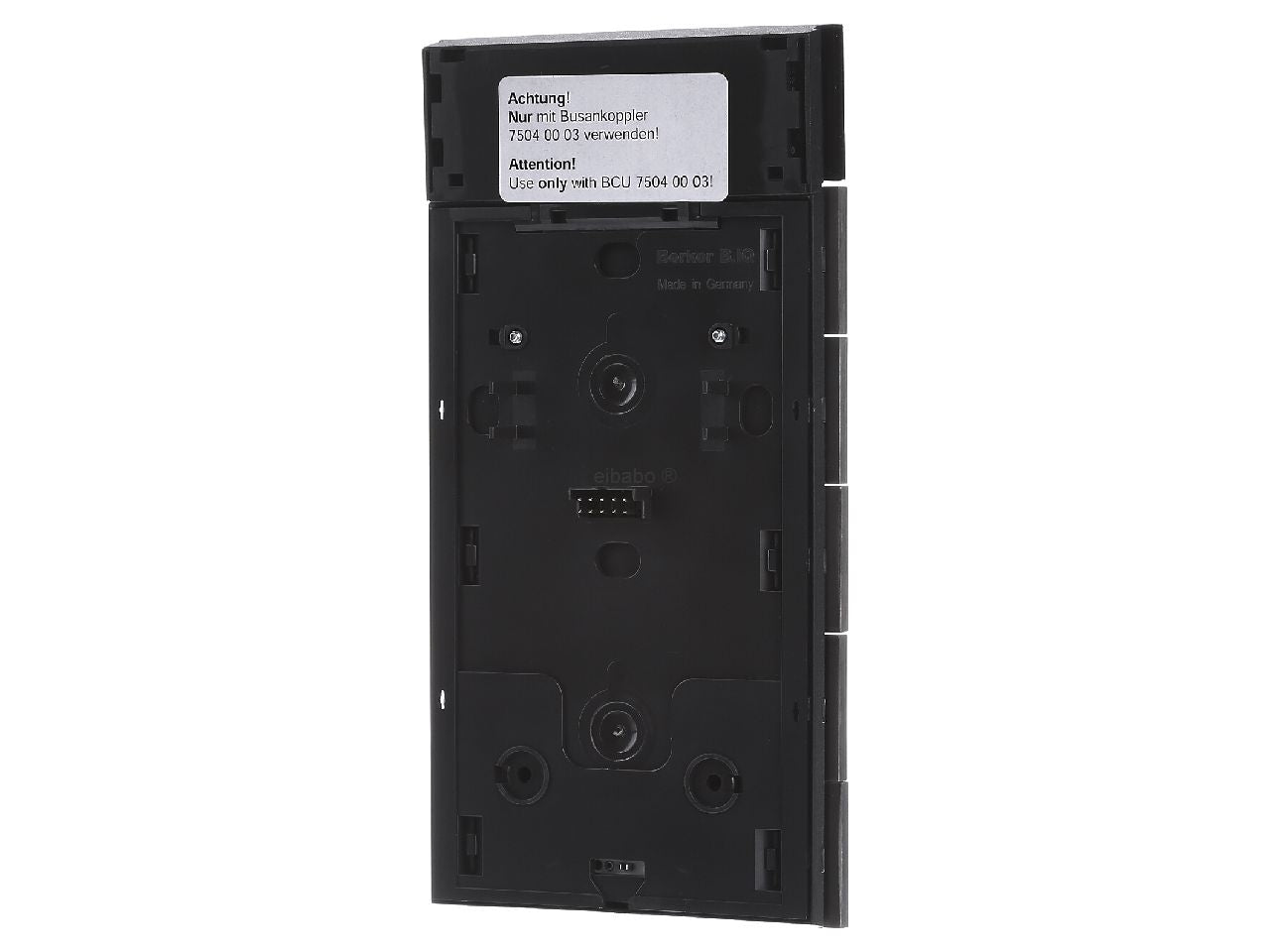 Hager 75665593 B.IQ Push Button 5 Gang with Thermostat Stainless Steel in Pakistan thumbnail 4