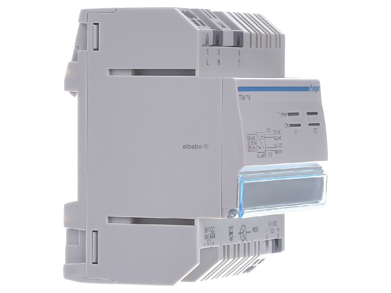 Hager TXA114 KNX Power Supply 2 Outputs 320mA 24VDC in Pakistan thumbnail 3