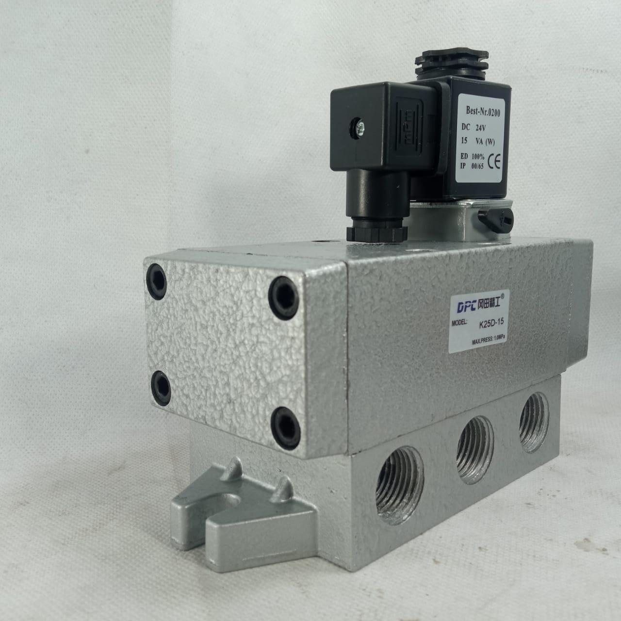 K25D-15 Solenoid Valve 2 Position 5 Way Compressed Air with Oil Mist Single in Pakistan thumbnail 2