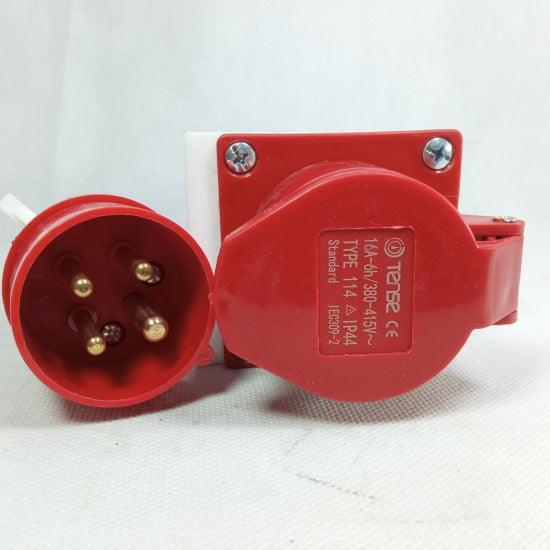 Tense IP44 4Pin Industrial Socket in Pakistan - 16A