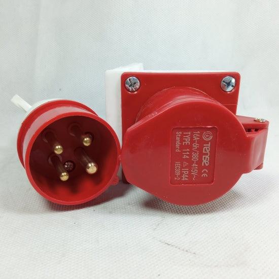 Tense IP44 4Pin Industrial Socket in Pakistan - 32A thumbnail 5