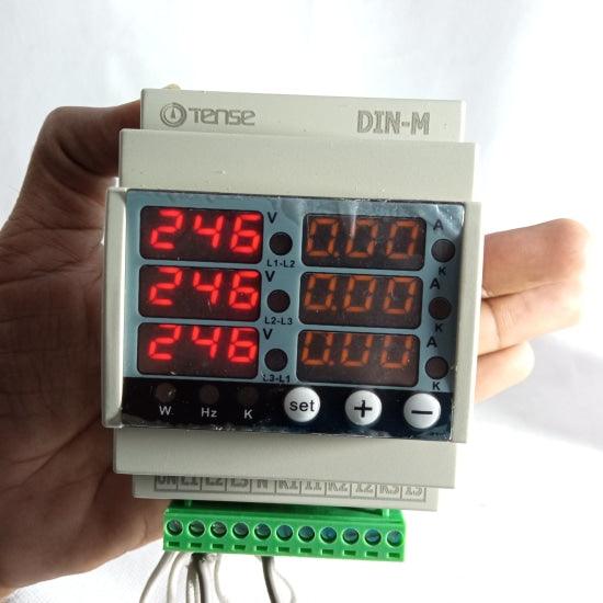 Tense Digital Display Meter DIN-M Three Phase Voltage Current Frequency and Power Meter in Pakistan
