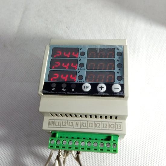 Tense Digital Display Meter DIN-M Three Phase Voltage Current Frequency and Power Meter in Pakistan thumbnail 2