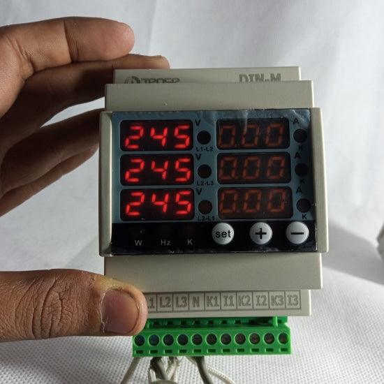 Tense Digital Display Meter DIN-M Three Phase Voltage Current Frequency and Power Meter in Pakistan thumbnail 6