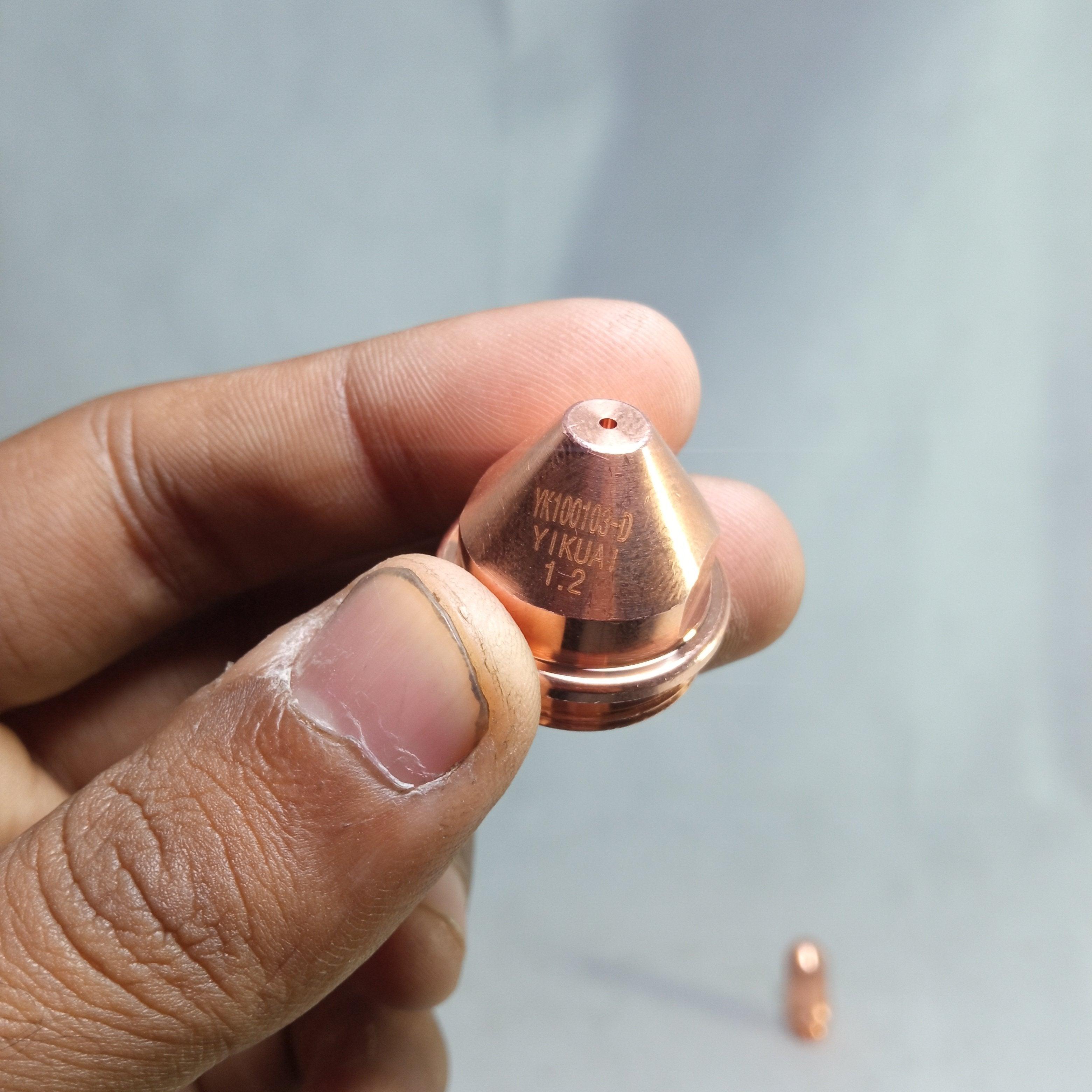 YIKUAI Plasma Cutting Torch Consumables YK100102-D Electrode and YK100103-D Nozzle in Pakistan thumbnail 2