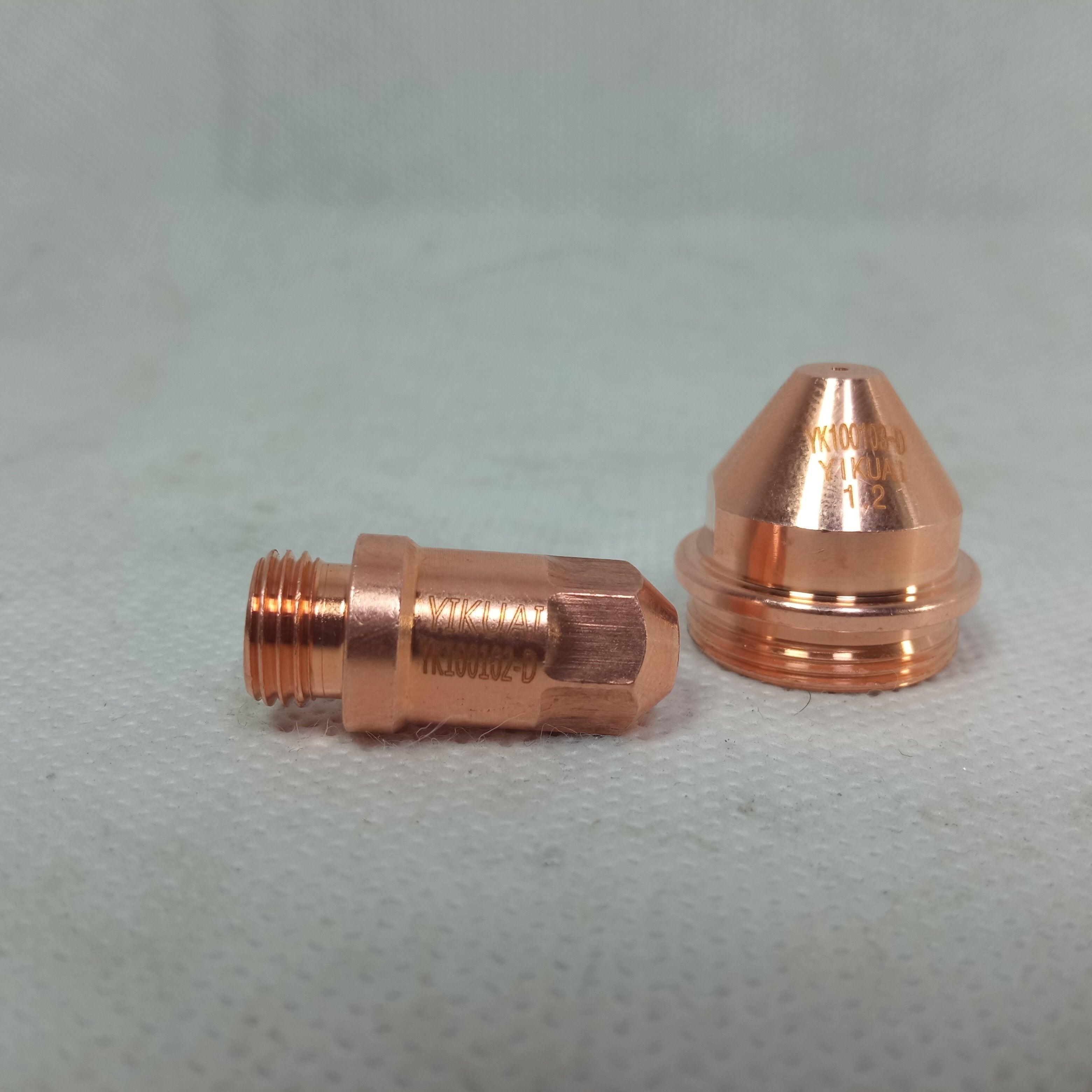 YIKUAI Plasma Cutting Torch Consumables YK100102-D Electrode and YK100103-D Nozzle in Pakistan thumbnail 4