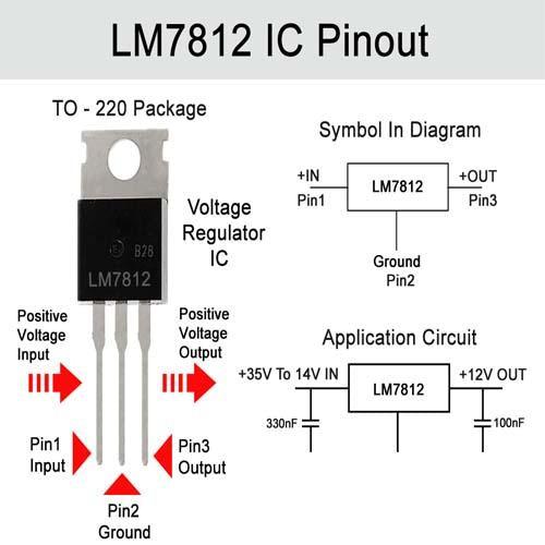 7812 Transistor – 12V, Voltage Regulator LM7812