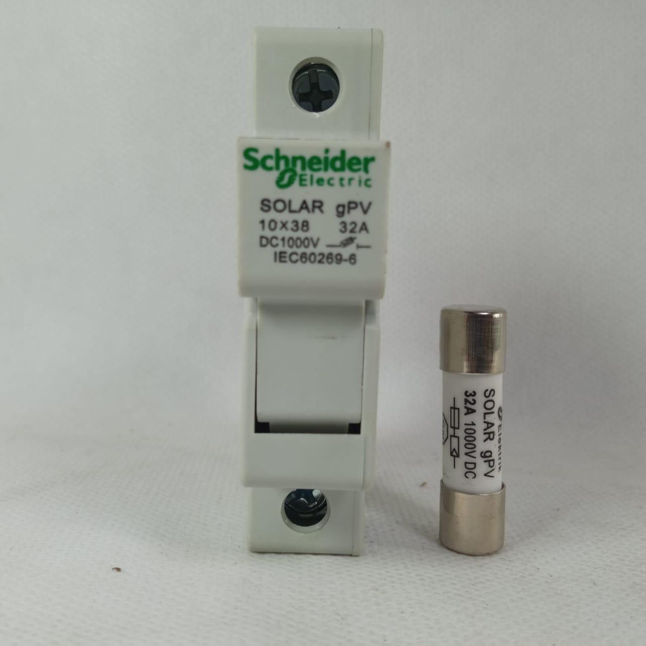 Schneider DC Fuse Holder 32A   holder + fuse  In Pakistan - 32A thumbnail 2