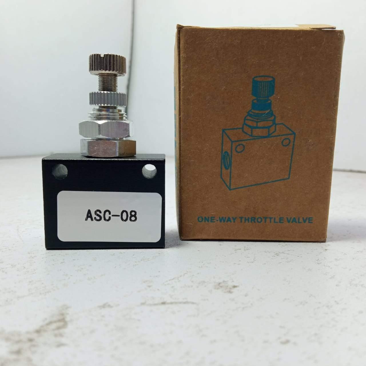 ASC200-08 One Way Throttle Control Valve, ASC-08 Speed Control Valve thumbnail 2