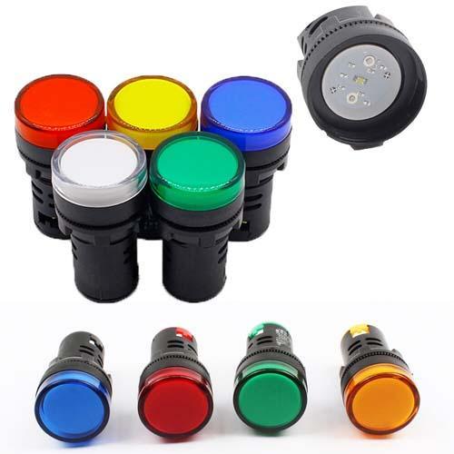 1 Piece LED Indicator Light 16mm Panel Mount in Pakistan - Red / 220V