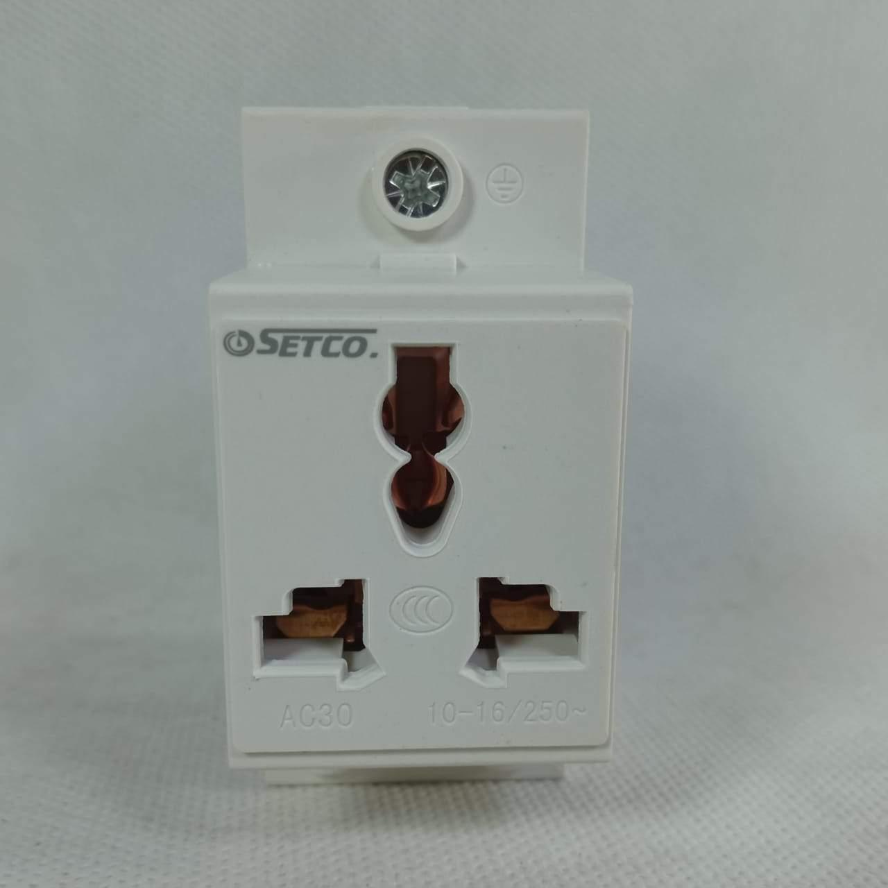 Setco 10-16A 250V Single One 2 Pole 2 Pin Plug in Pakistan