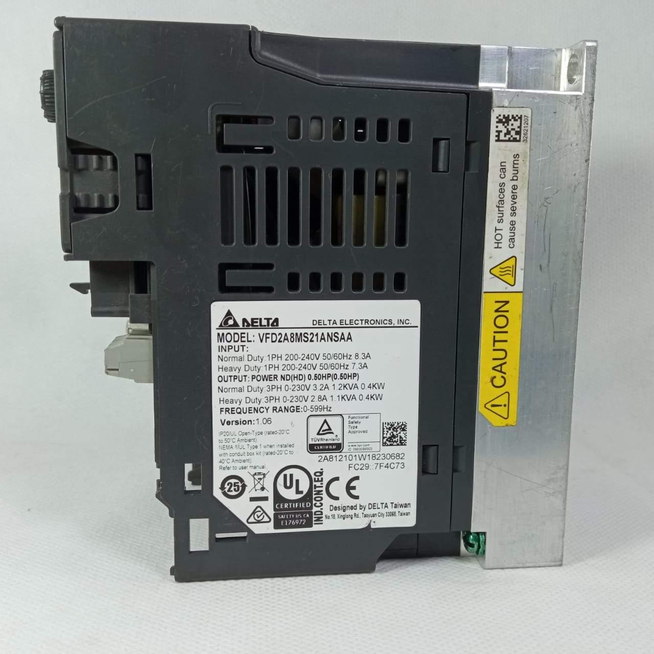 Delta VFD2A8MS21ANSAA VFD-MS300 Series Drive AC200-240V in Pakistan thumbnail 3