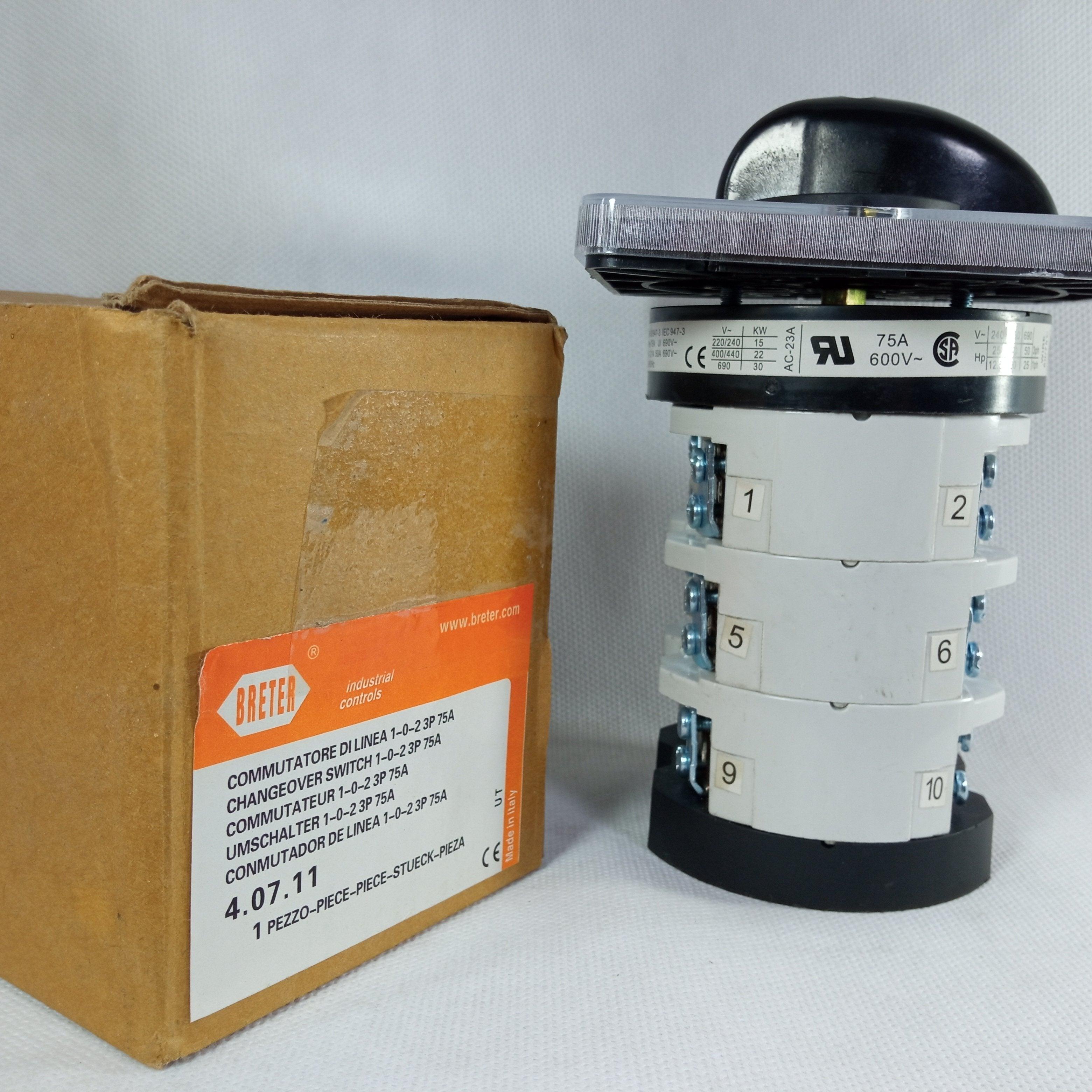 High Current 75A Cam Switch 0-3 Position 3 Poles Rotary Changeover Switches in Pakistan thumbnail 3