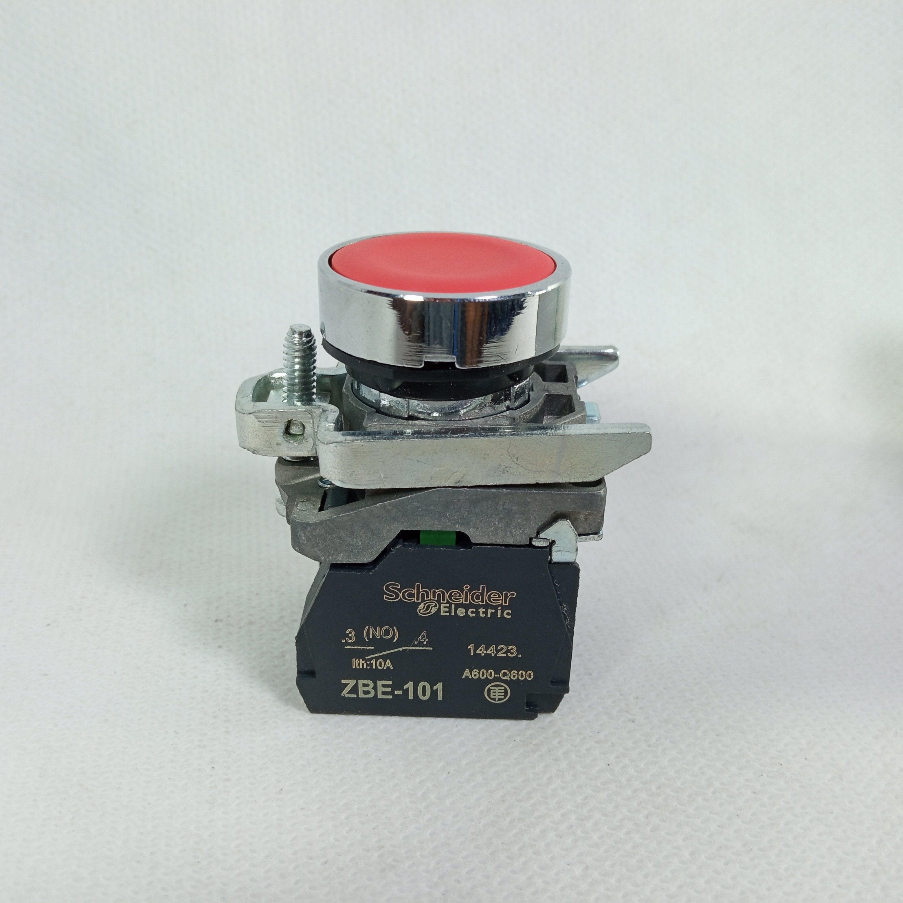 Schneider 22mm Push Button / Miniature  Push Button On Off Switch in Pakistan - Red