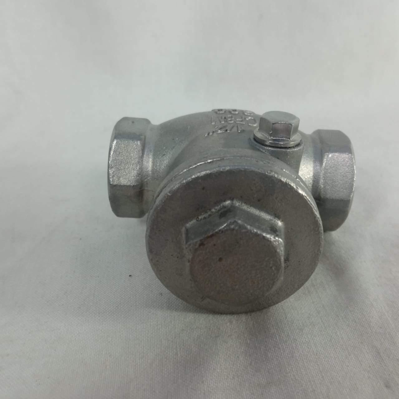 Stainless Steel CF8M 200 Psi Non Return Thread Swing Check Valve in Pakistan - 1 INCH thumbnail 4