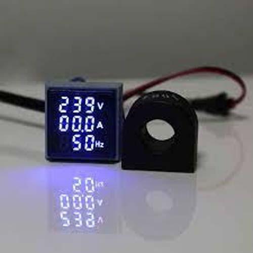 Digital 3 in 1 AC Ammeter, Voltmeter, Hz 22mm Digital Led Lamp Indicator in Pakistan - Red thumbnail 2