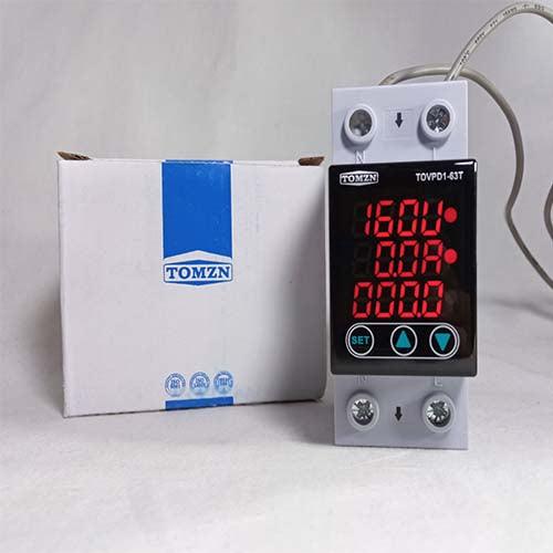 63A 3 in 1 Din Rail Adjustable Current Voltage Protection Device TOVPD1-63T Tomzn in Pakistan