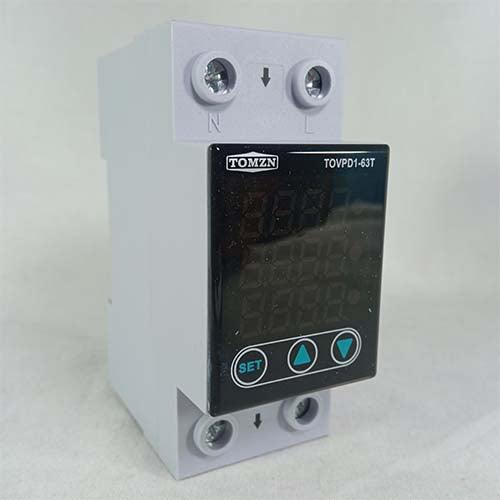 63A 3 in 1 Din Rail Adjustable Current Voltage Protection Device TOVPD1-63T Tomzn in Pakistan thumbnail 6