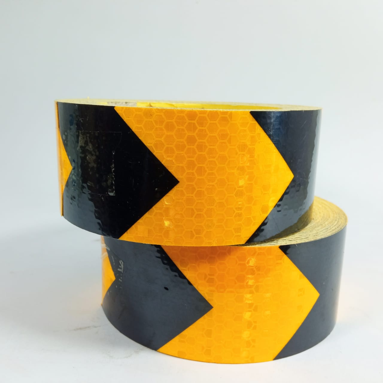 Reflector Arrow Tape China Made 50 Foot Roll in Pakistan - 2” x 50 Foot / Black & Gold thumbnail 4