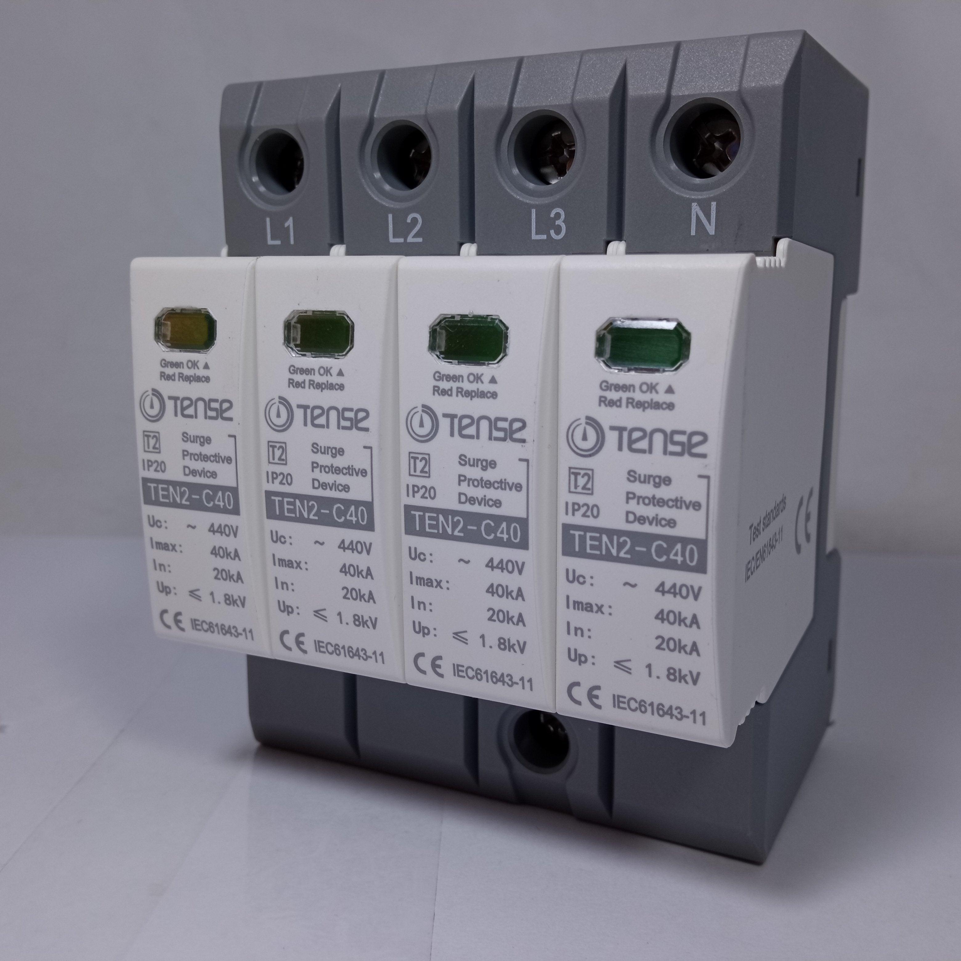 Surge Protective Device IP20 TEN2-C60 60KA 4 Pole AC (TENSE) in Pakistan - Simple thumbnail 5
