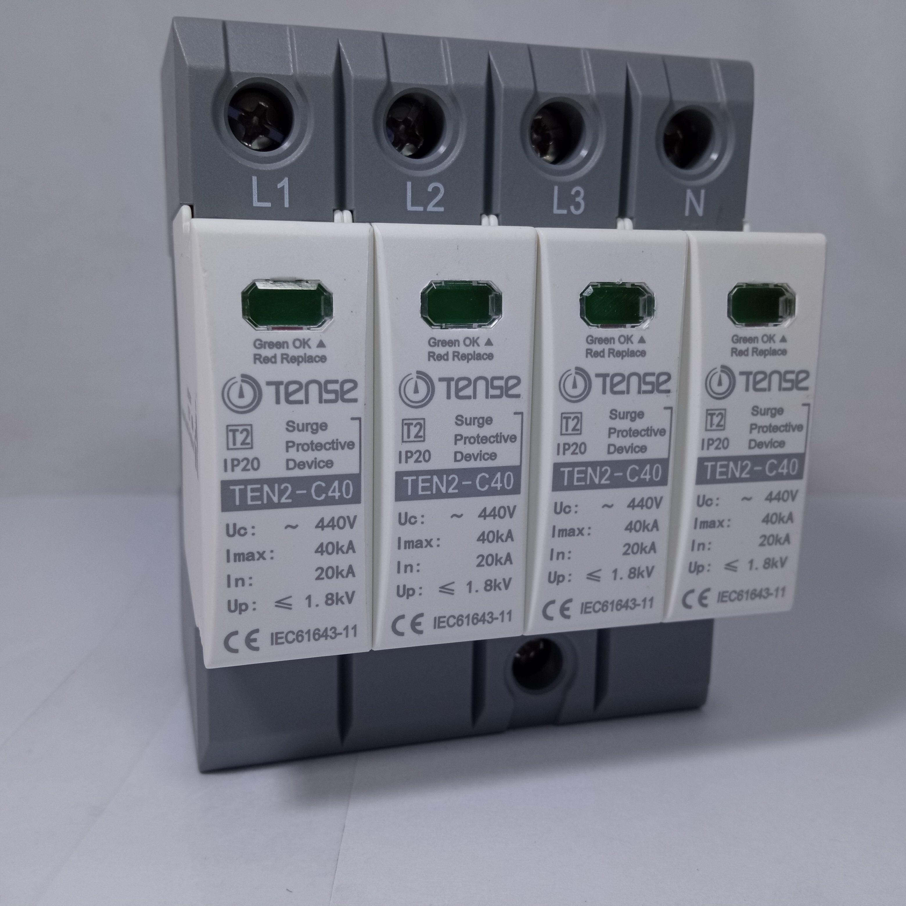 Surge Protective Device IP20 TEN2-C60 60KA 4 Pole AC (TENSE) in Pakistan - Feed Back