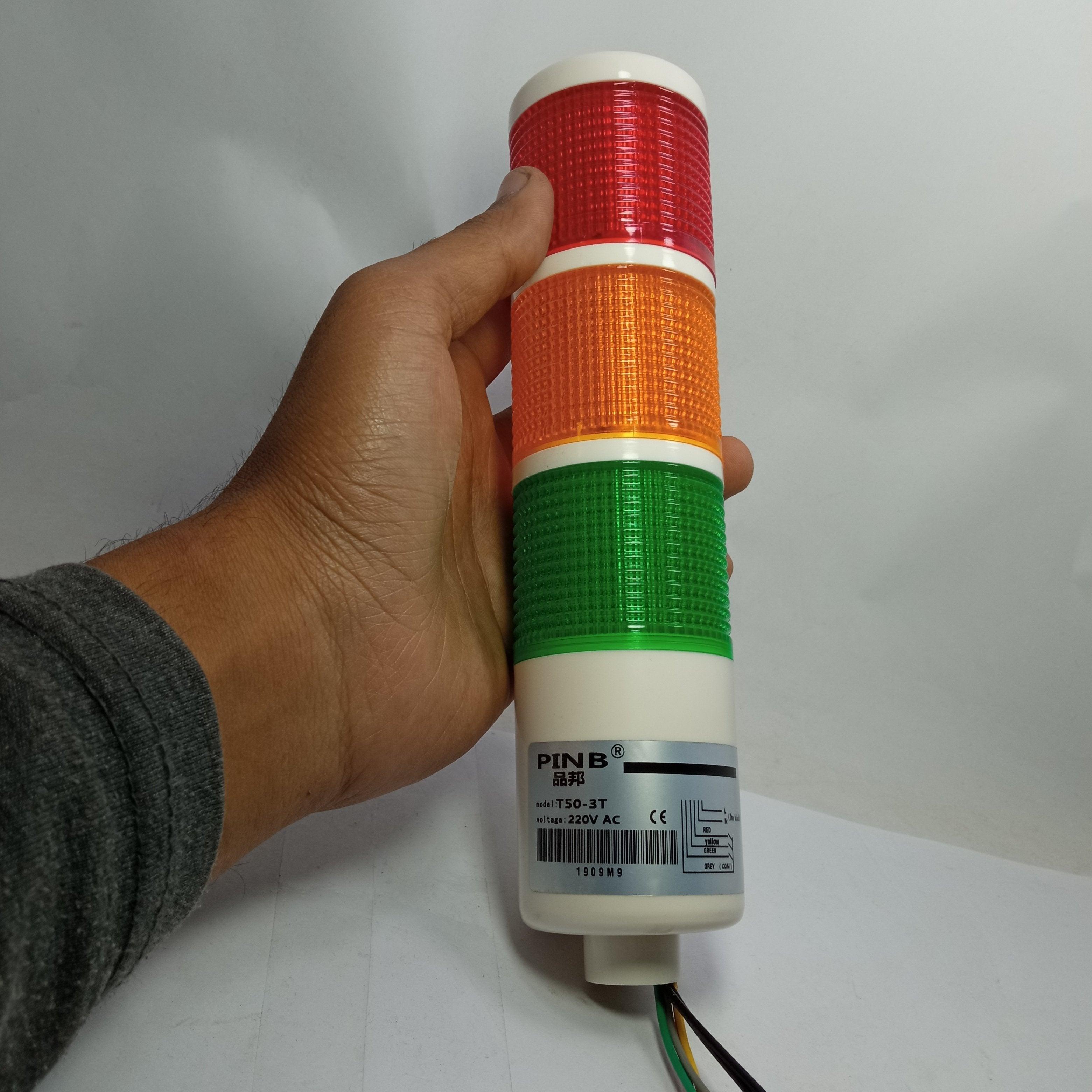 LED Industrial Signal Tower Light 3 Colors Flash LED Light Warning Lamp for CNC Machines thumbnail 2