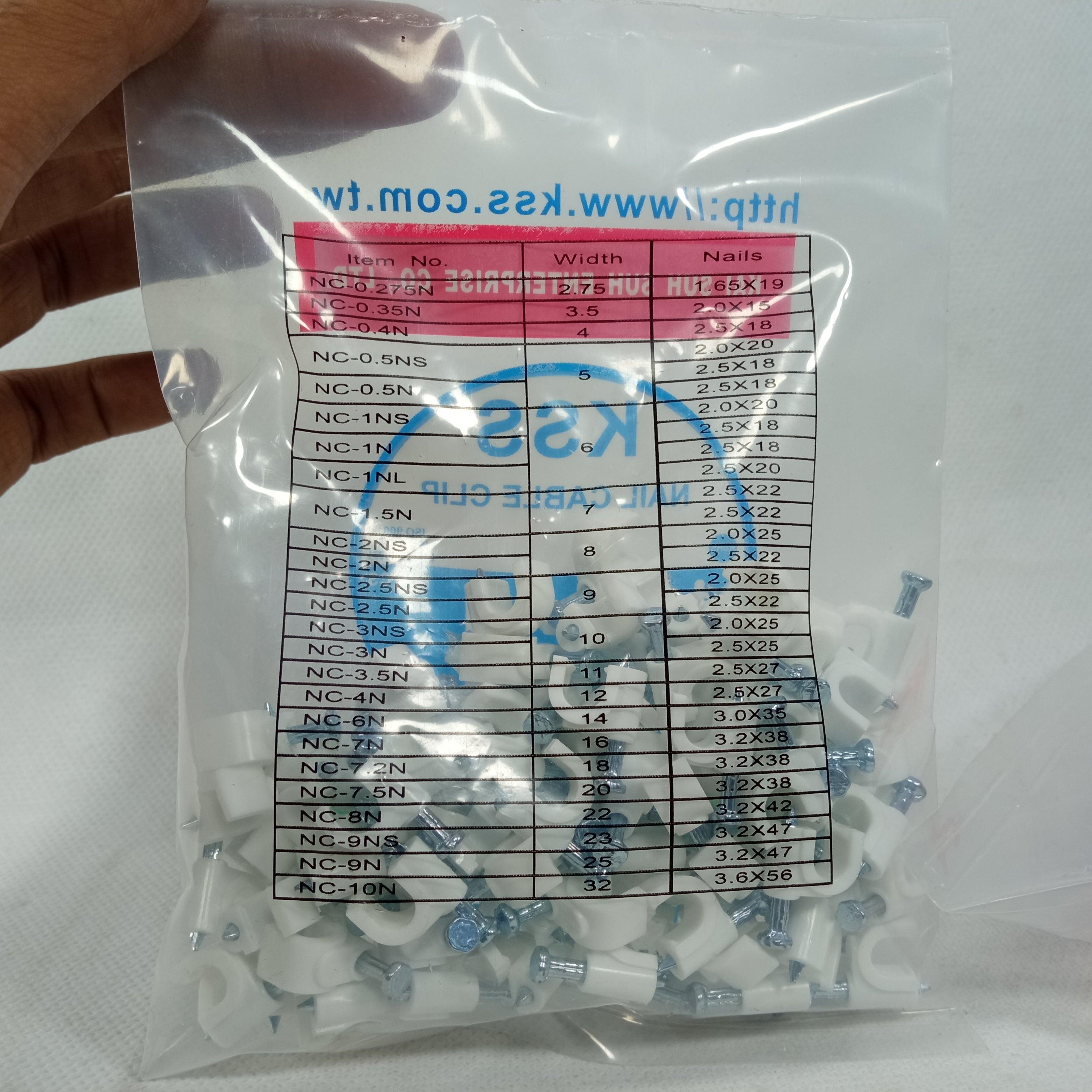 KSS Nail Clamp Cable Clip Wire Clip Different Sizes in Pakistan - 32mm thumbnail 6