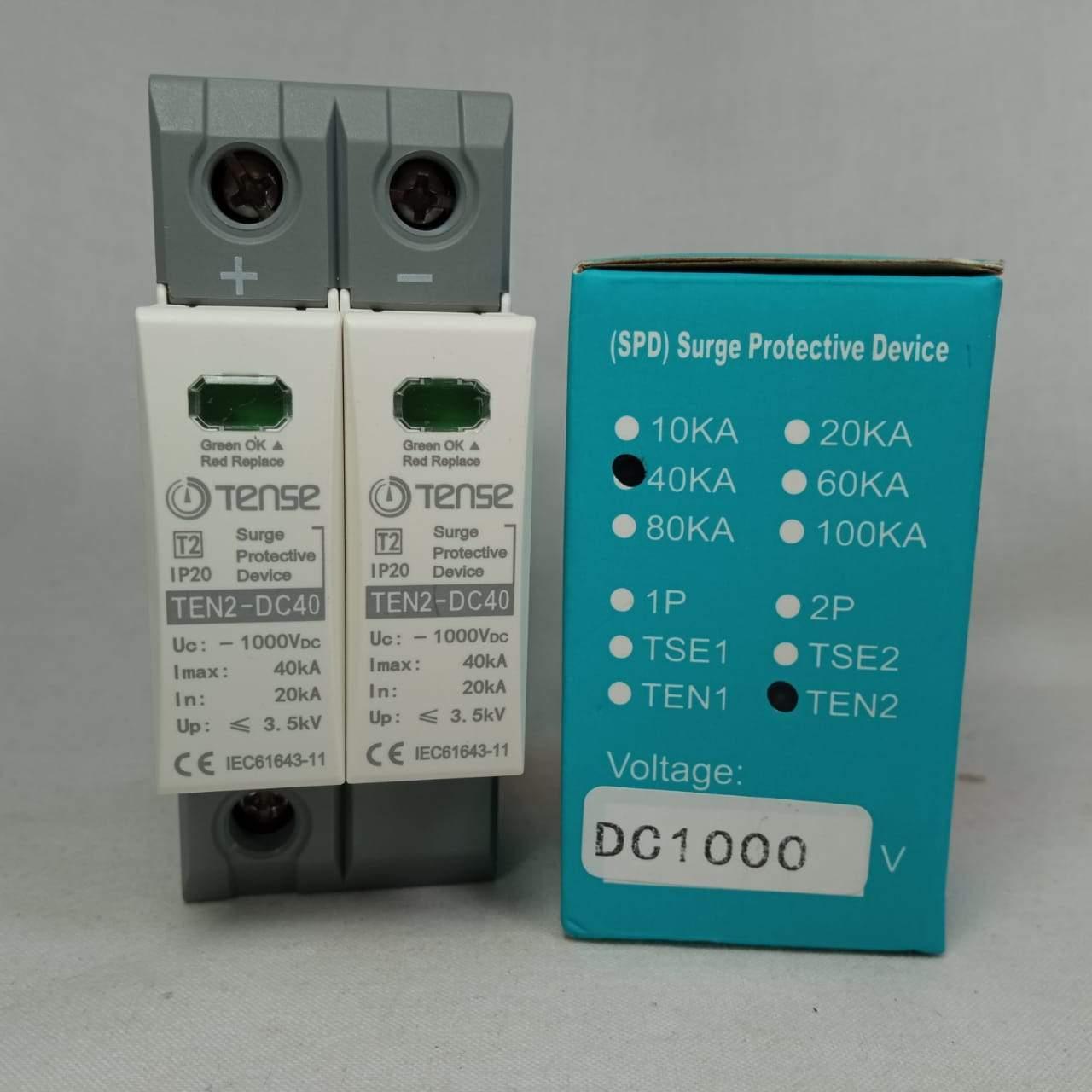 TENSE DC Surge Protective Device IP20 TEN2-DC40 40KA 2 Pole in Pakistan - Simple