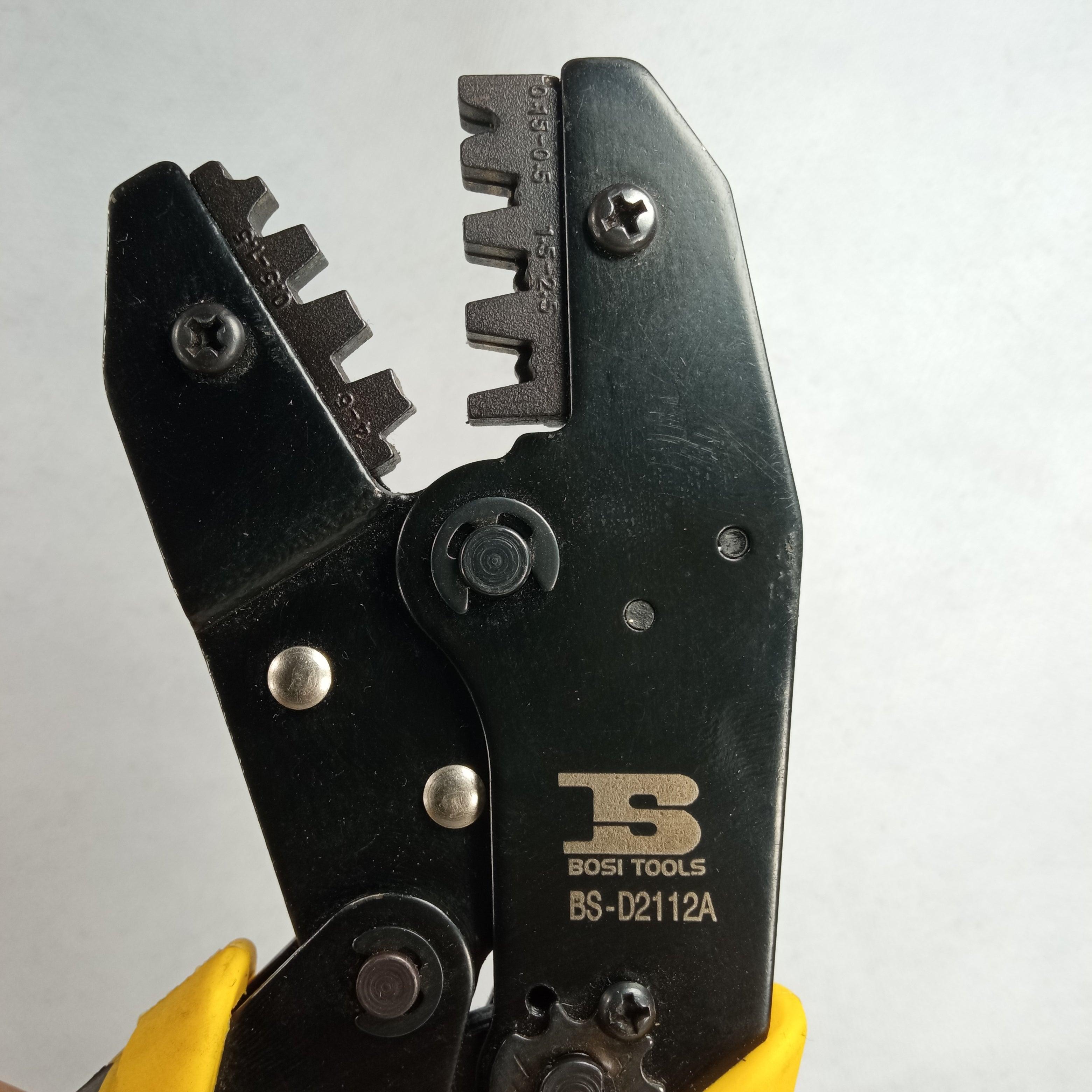 BOSI Hand Insulated Ratchet Terminal Crimping Plier BS-D2112A