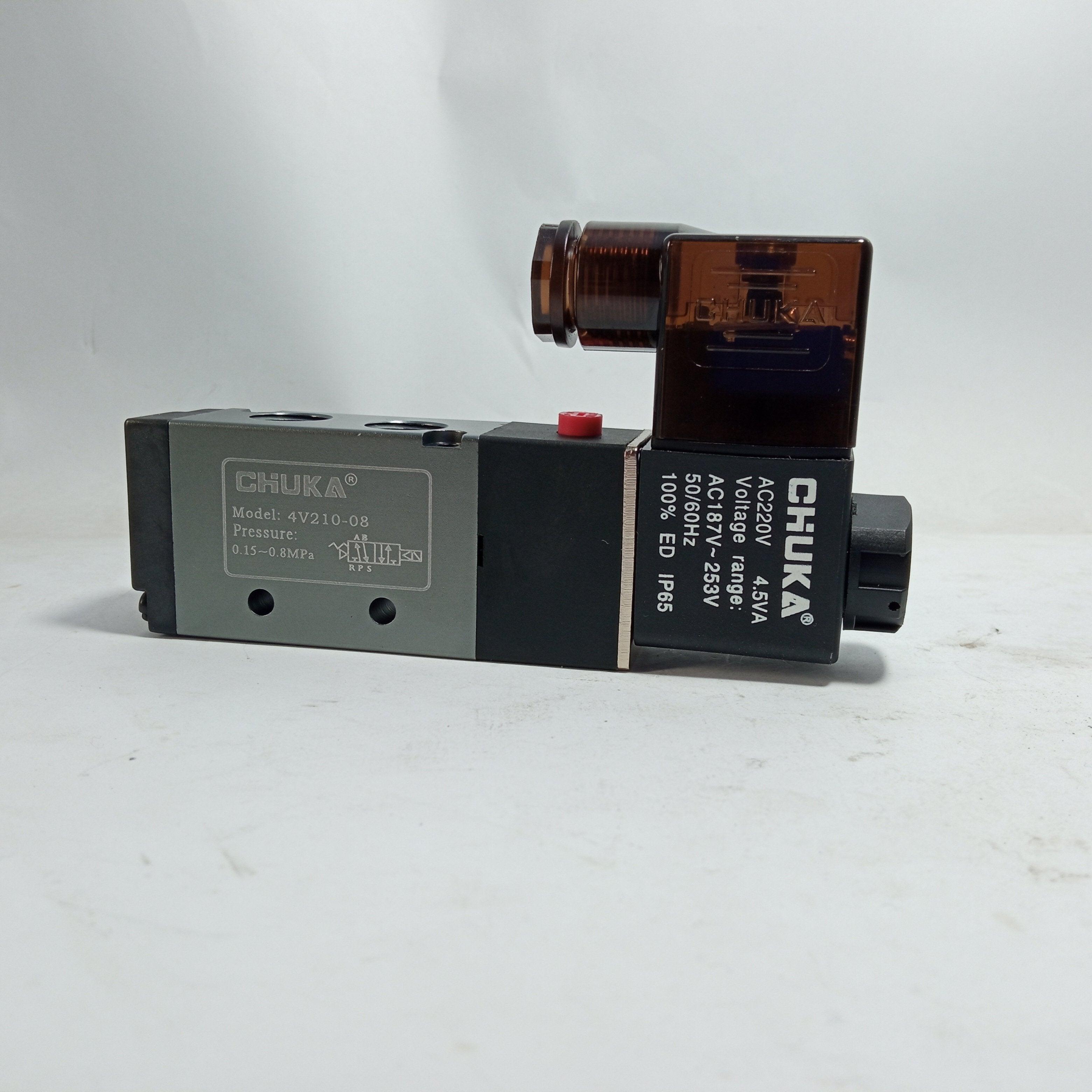 Solenoid Valve 4v210-08 4V310-10 4V410-15 two Way Valve (Chuka) - 4V210-08