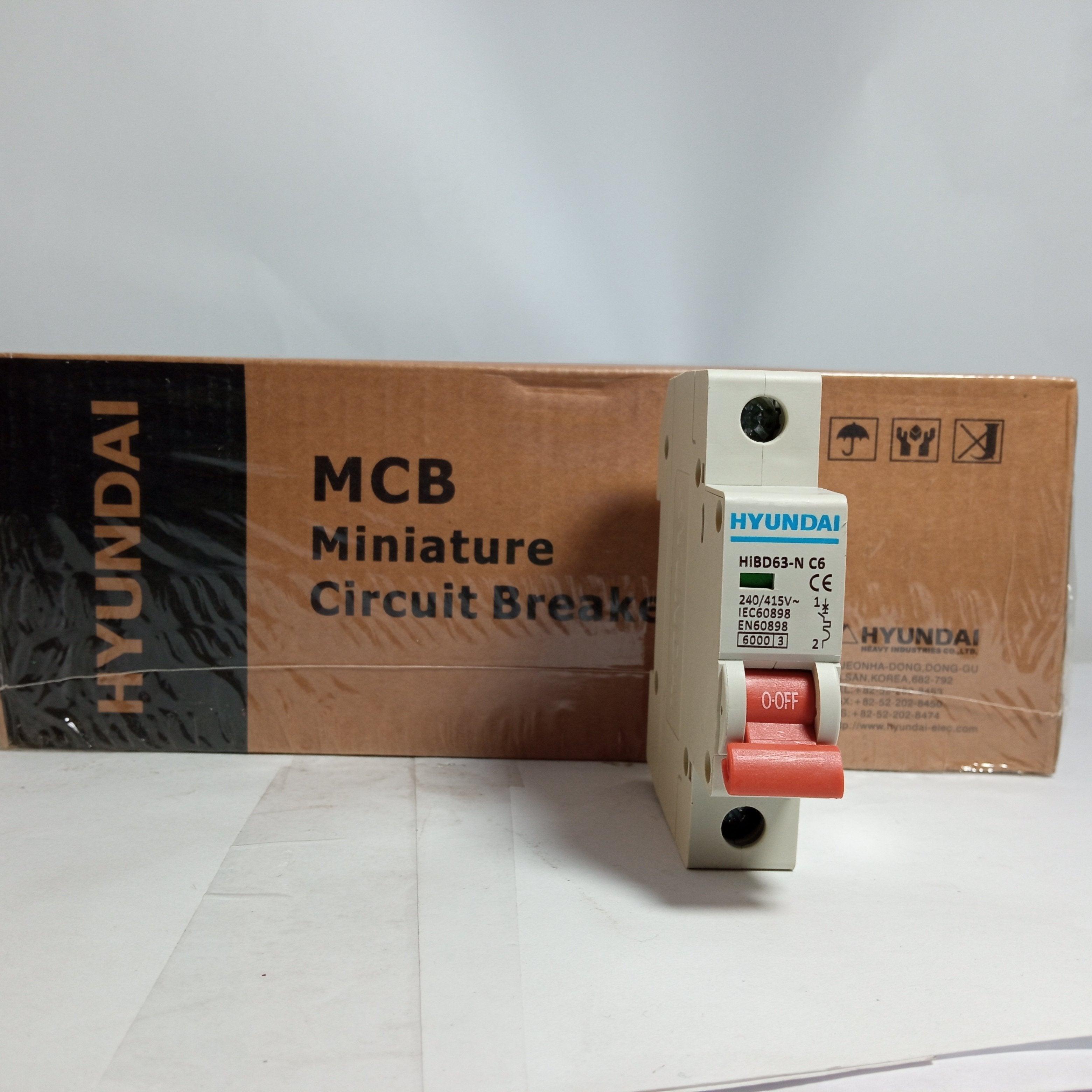 HYUNDAI Miniature Circuit Breaker EN60898 HIBD63 in Pakistan - 6A thumbnail 3