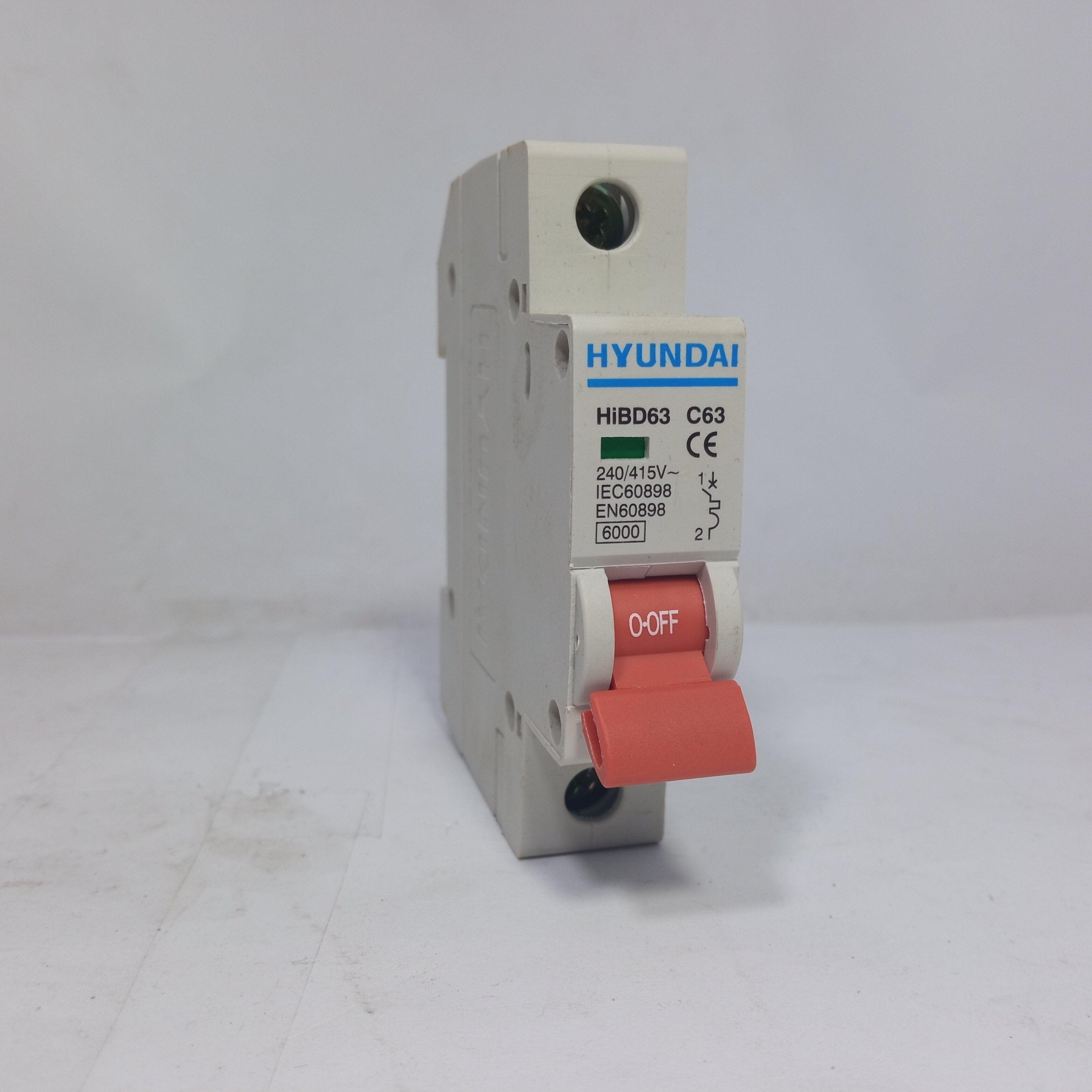 HYUNDAI Miniature Circuit Breaker EN60898 HIBD63 in Pakistan - 10A thumbnail 2