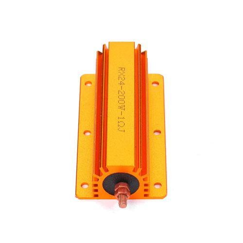 RX24 200W 1ohm / 2ohm / 4ohm / 8ohm / 10ohm Aluminum Shell Resistance Metal Wirewound Wire Wound Winding Resistor Dummy Road