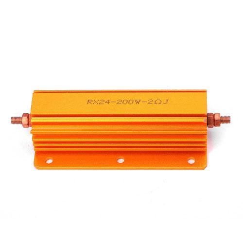 RX24 200W 1ohm / 2ohm / 4ohm / 8ohm / 10ohm Aluminum Shell Resistance Metal Wirewound Wire Wound Winding Resistor Dummy Road thumbnail 4