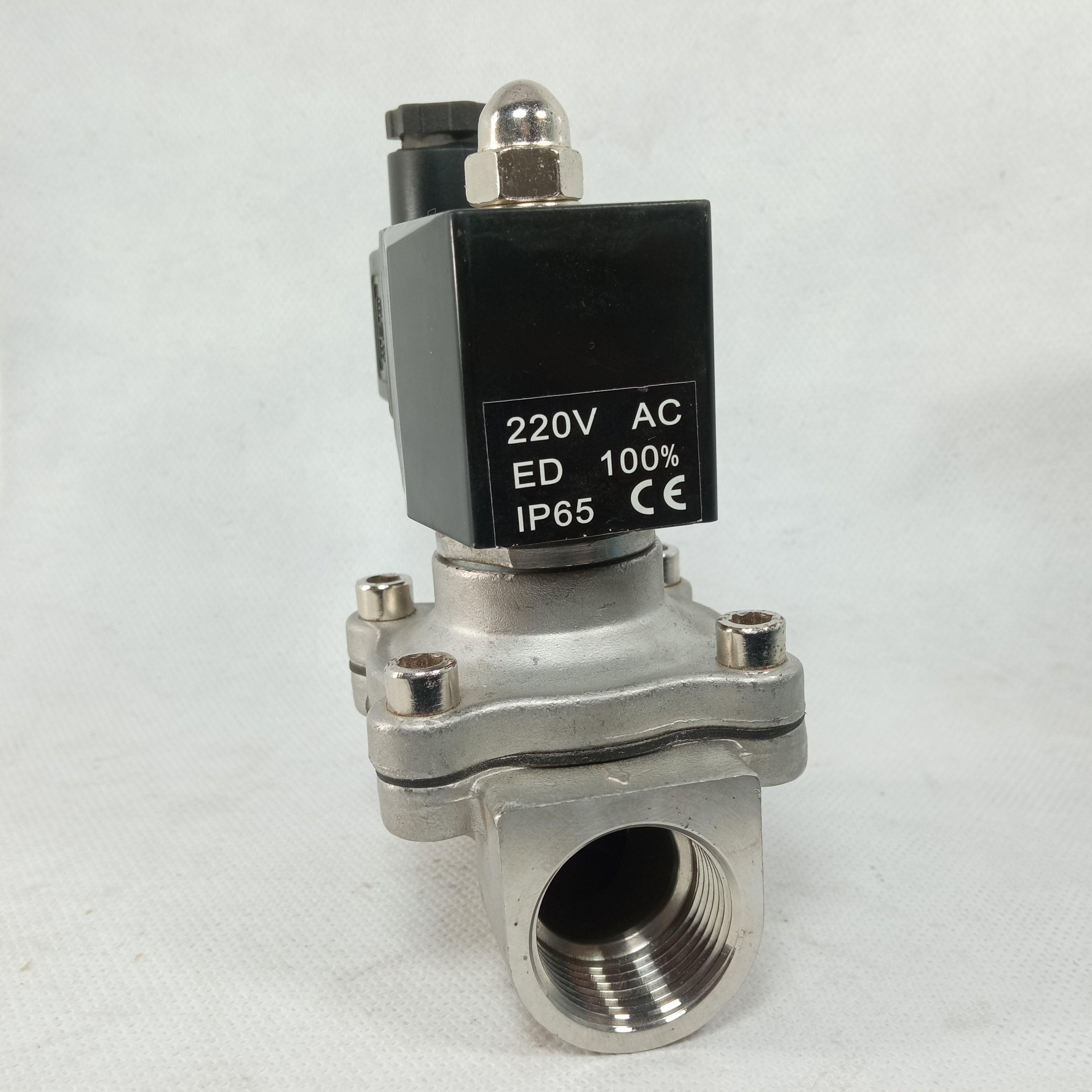 Solenoid Valve SS AC220V in Pakistan - 3/4 inch thumbnail 2