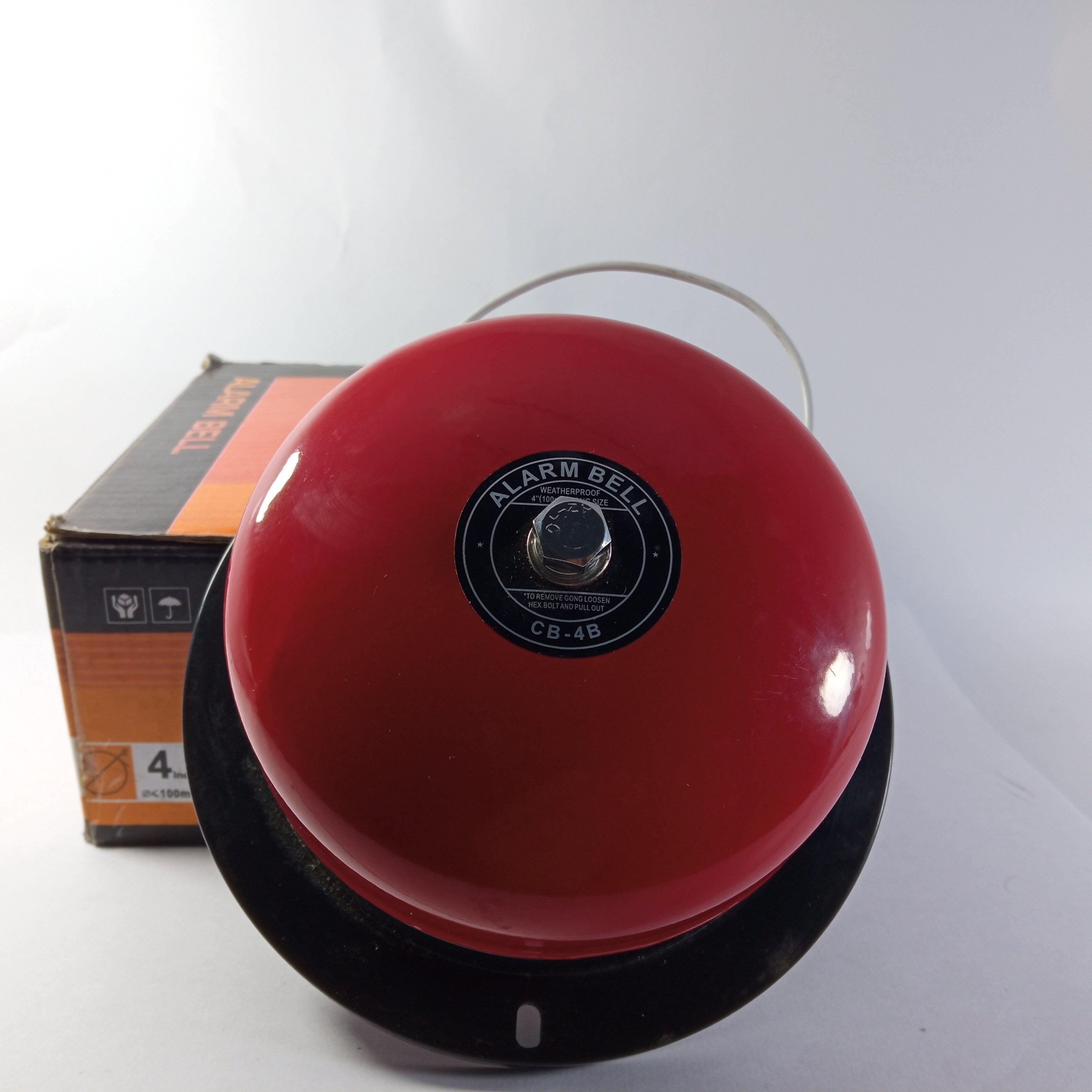 CB-4B Industrial Electric Riser Hood AC220V Fire Alarm Bell - 8 Inch