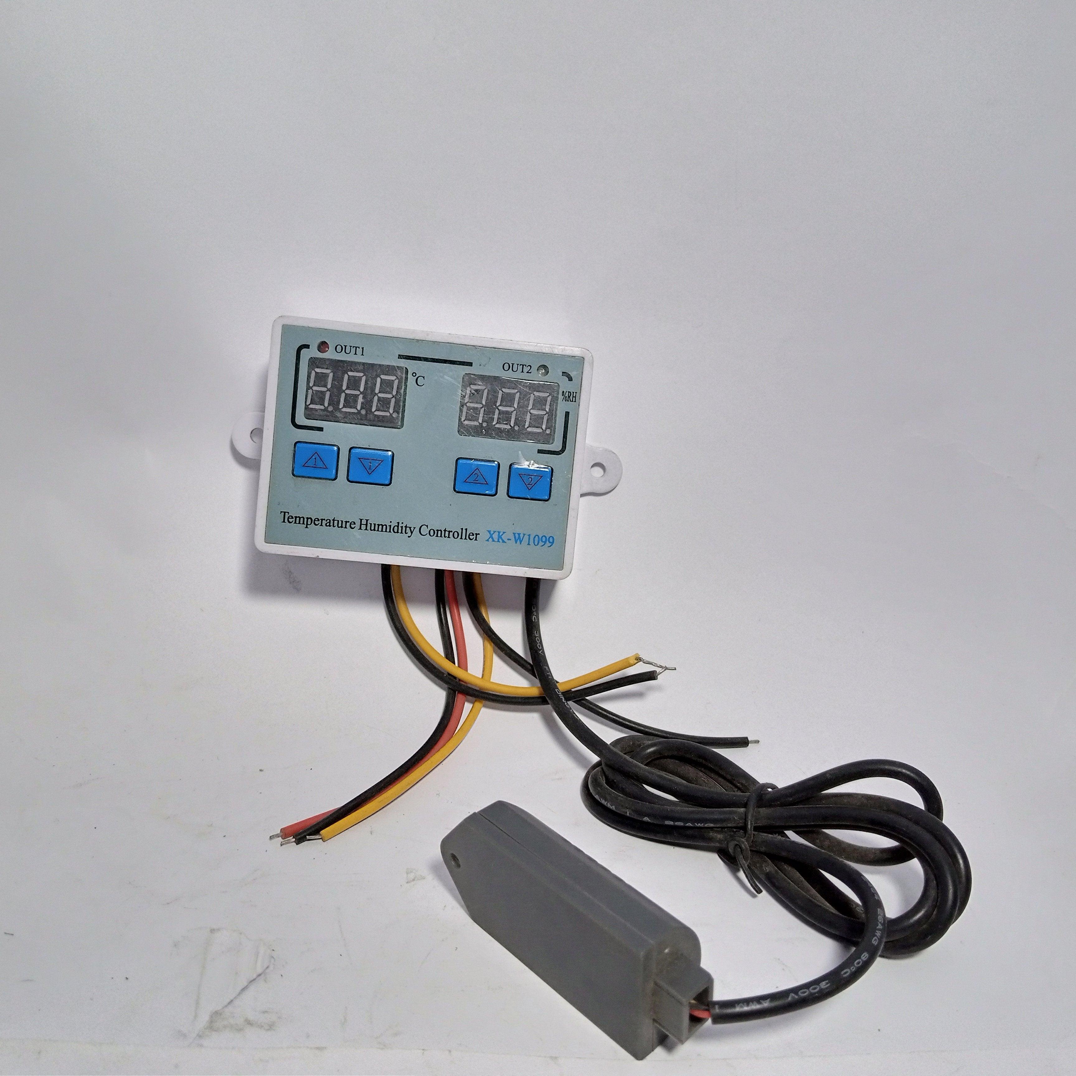 Humidity Controller, Digital Thermostat, Incubator,Temperature, 10A Direct Output Hygrometer, XK-W1099