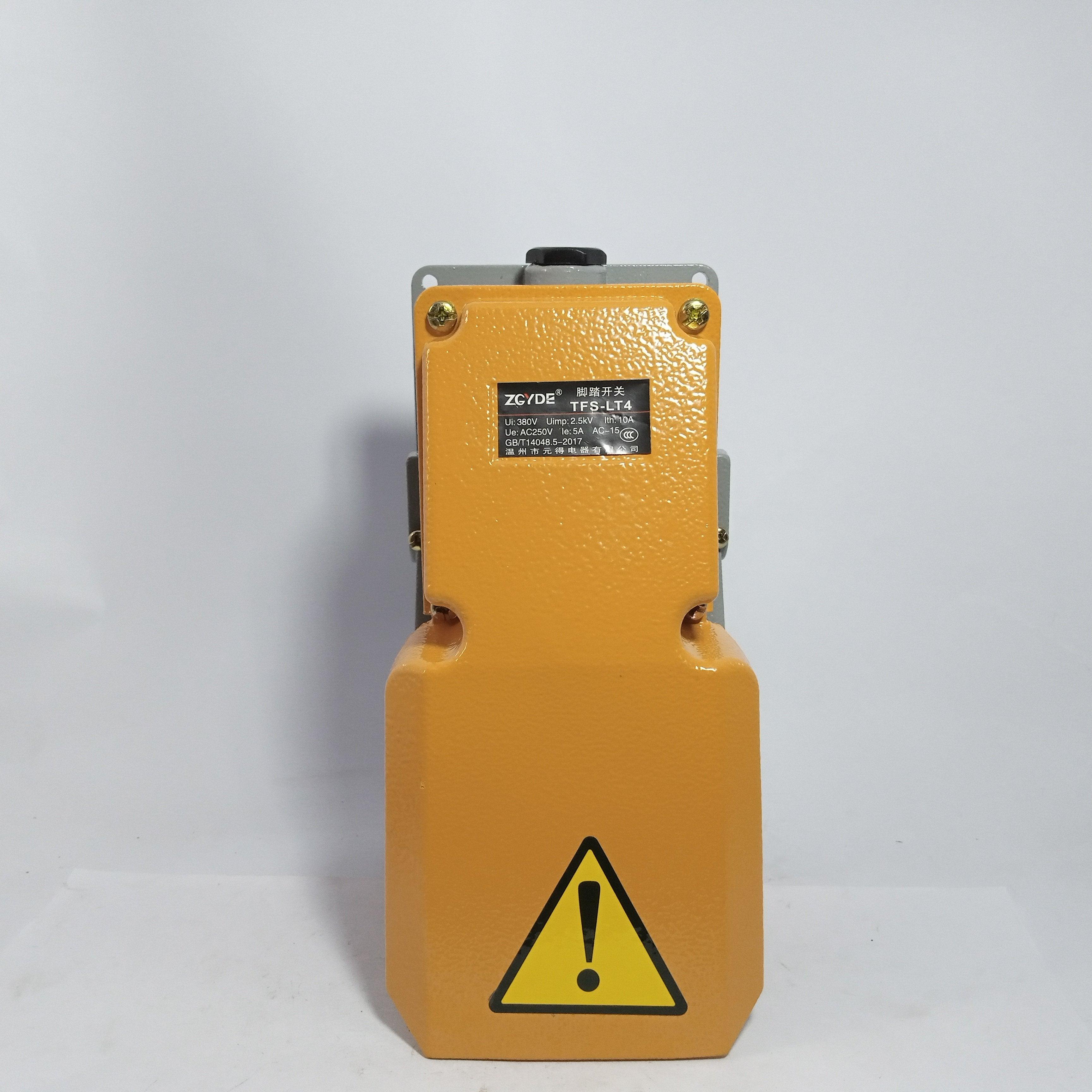 LT4 Foot Switch Aluminum Case Foot Switch for Machine Tool Control Silver Contact in Pakistan thumbnail 2